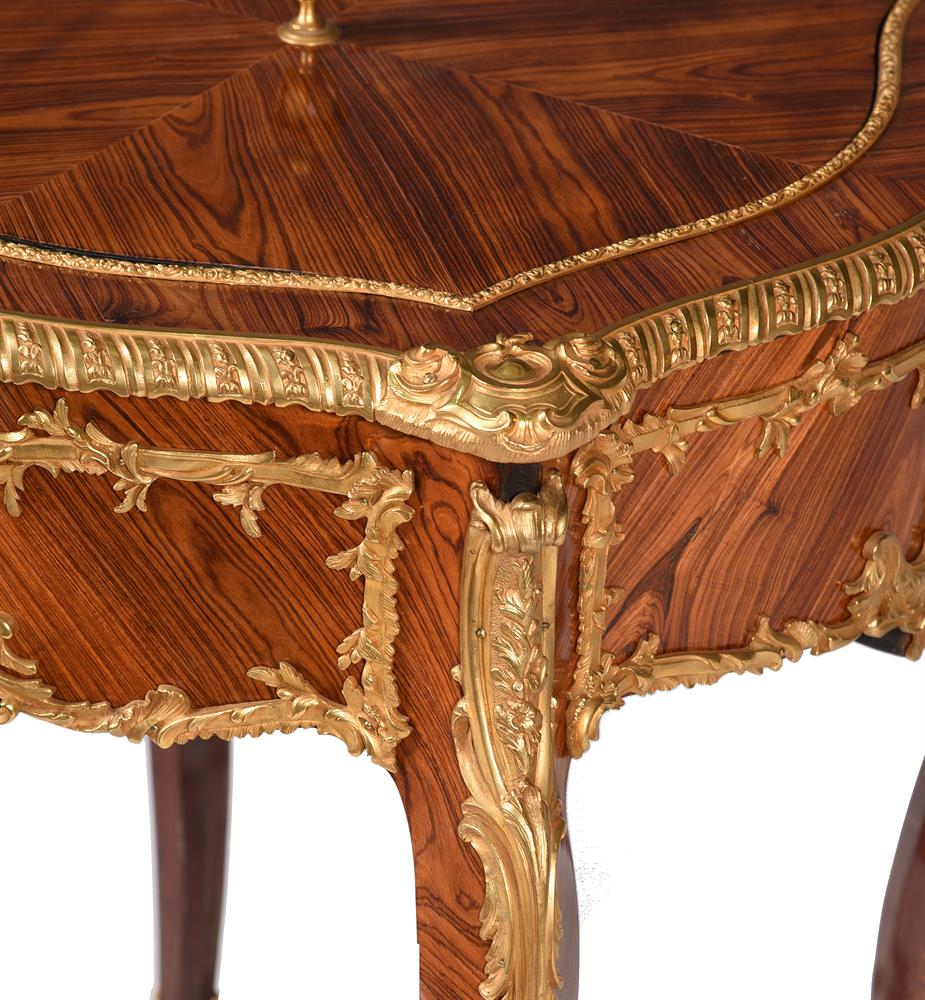 Y A FRENCH TULIPWOOD AND ORMOLU MOUNTED JARDINIERE TABLE, LATE 19TH/EARLY 20TH CENTURY - Image 2 of 7