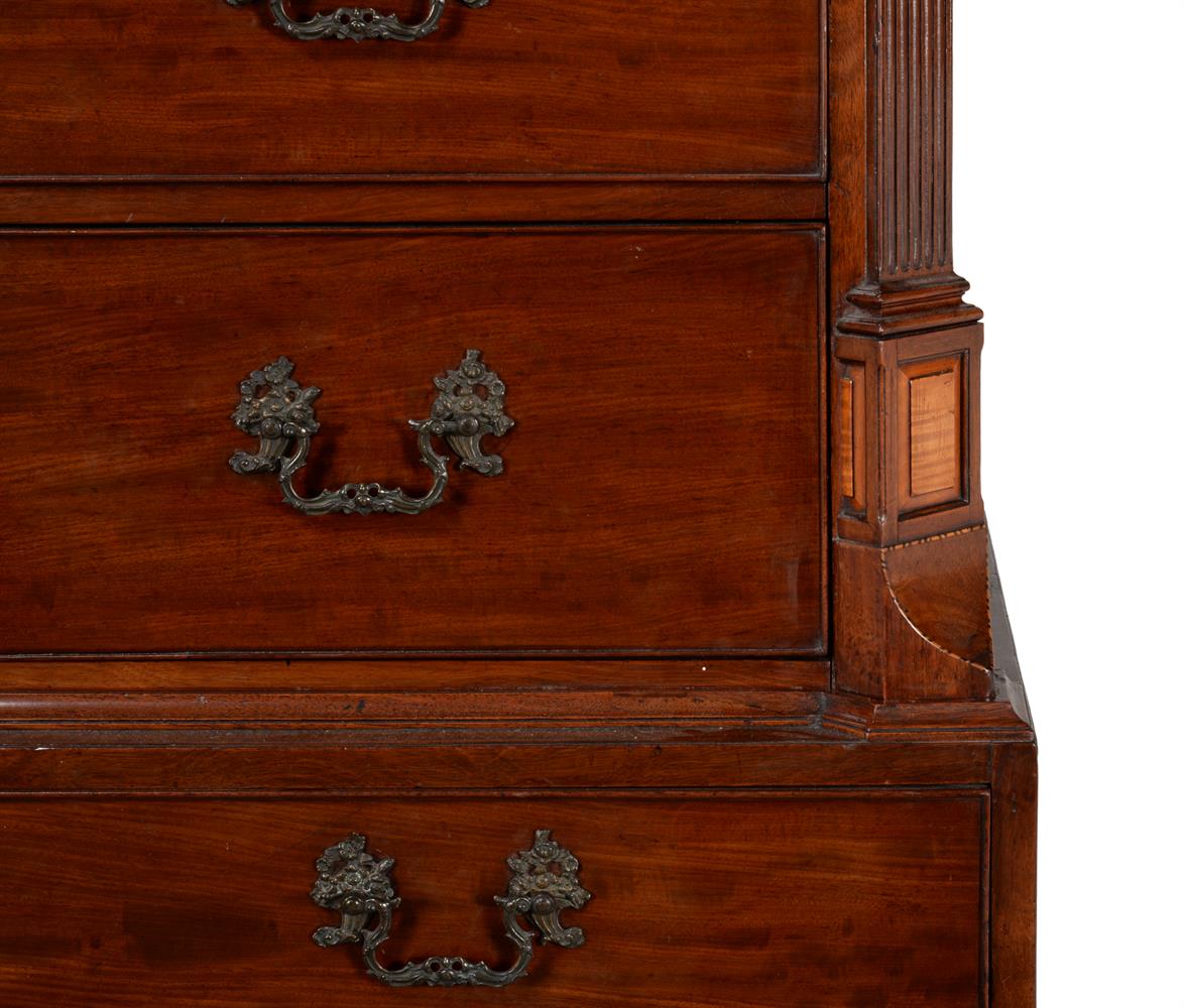 A GEORGE III MAHOGANY CHEST ON CHEST, CIRCA 1770 - Image 4 of 5