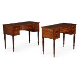 A PAIR OF REGENCY MAHOGANY DRESSING TABLES, CIRCA 1815, IN THE MANNER OF GILLOWS