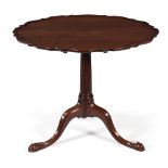 AN EARLY GEORGE III MAHOGANY 'PIE CRUST' TRIPOD TABLE, CIRCA 1765