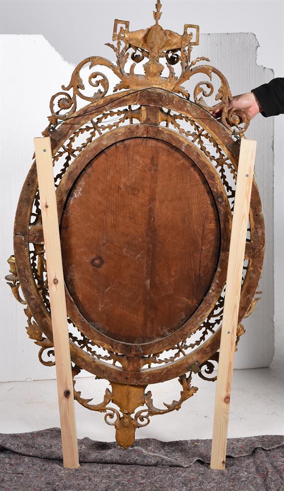 A VICTORIAN GILTWOOD AND COMPOSITION GIRANDOLE WALL MIRROR, MID 19TH CENTURY - Image 5 of 5