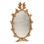 A GEORGE III GILTWOOD WALL MIRROR, CIRCA 1790