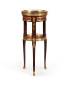 A FRENCH MAHOGANY AND ORMOLU MOUNTED GUERIDON TABLE, BY HENRY DASSON, LATE 19TH CENTURY