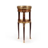 A FRENCH MAHOGANY AND ORMOLU MOUNTED GUERIDON TABLE, BY HENRY DASSON, LATE 19TH CENTURY