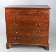 A George III mahogany chest of drawers