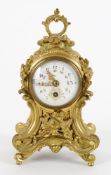 A late 19th century French gilt metal timepiece