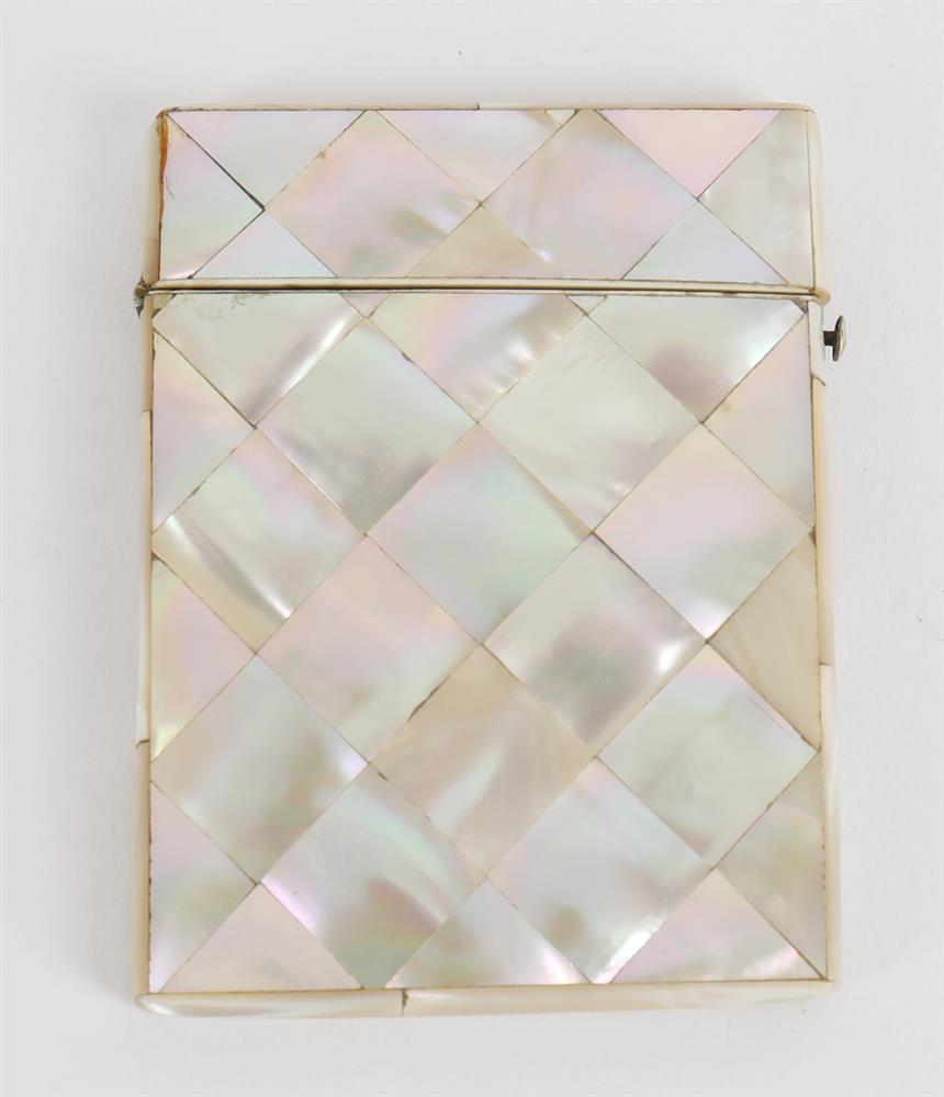 Six late Victorian mother-of-pearl visiting card cases - Image 8 of 8