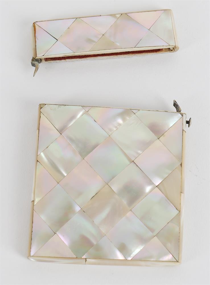 Six late Victorian mother-of-pearl visiting card cases - Image 2 of 8