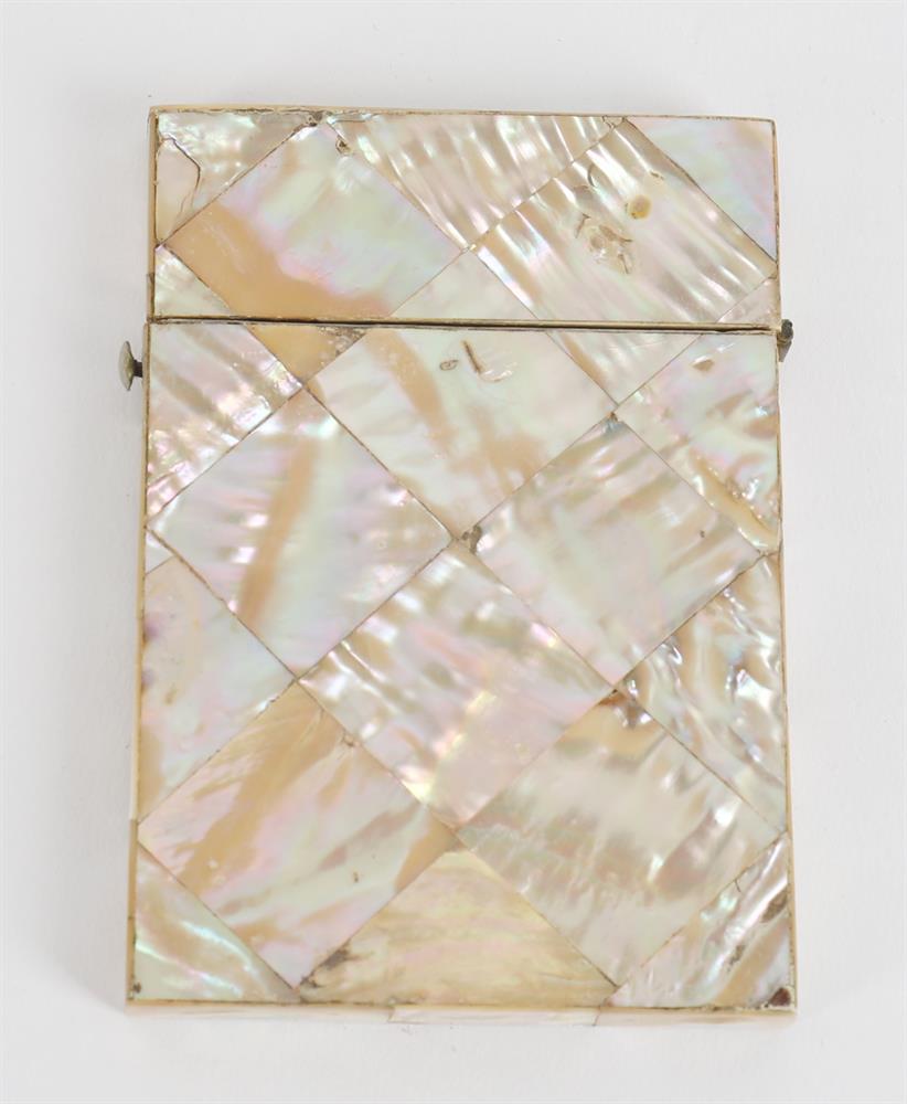 Six late Victorian mother-of-pearl visiting card cases - Image 7 of 8
