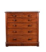 A Victorian mahogany chest of drawers