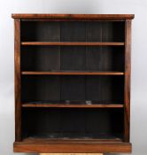 Y A Victorian rosewood open bookcase