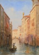 Late 19th/early 20th century Italian School- Venice canal