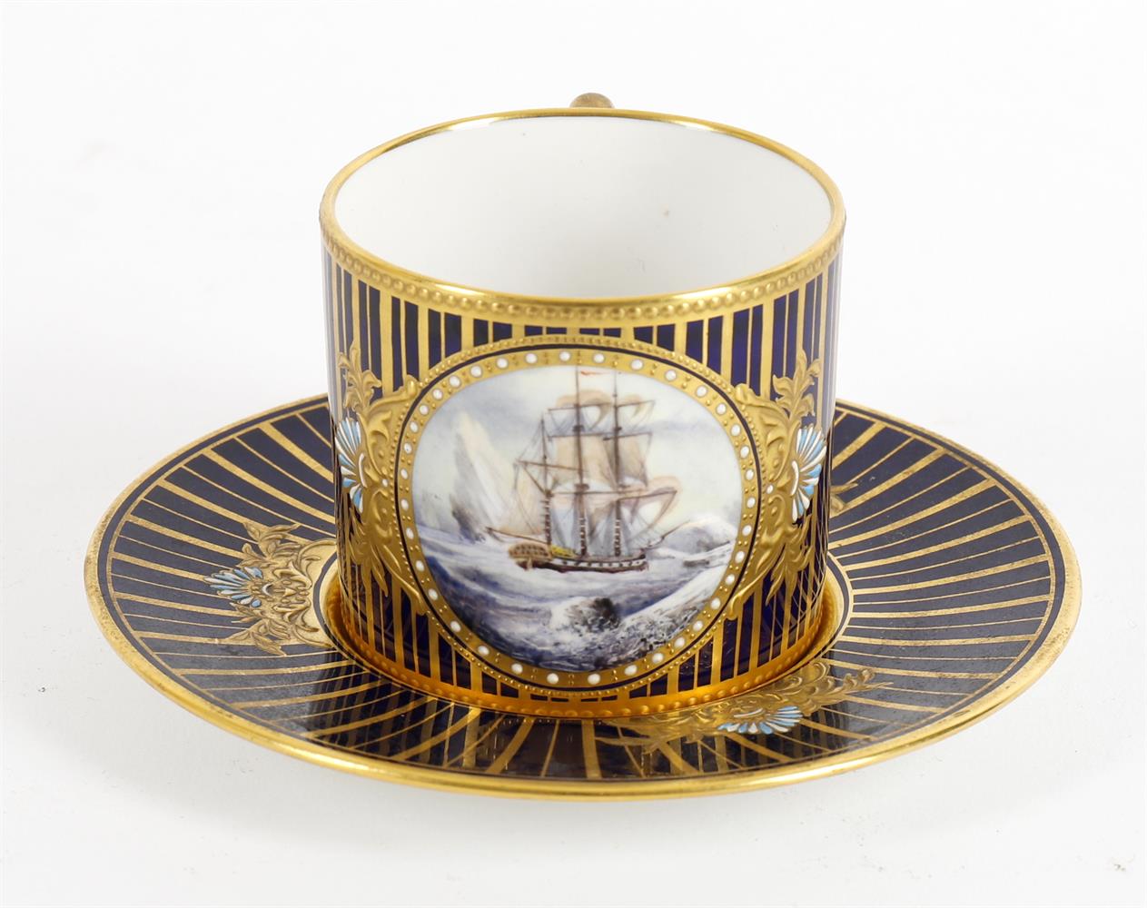 Stefan Nowacki for Lynton- a porcelain coffee can and saucer