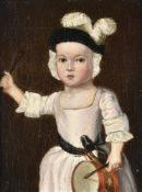 English Provincial School (18th century), A young child with a drum