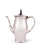 Tiffany, an American silver bellied coffee pot by Tiffany & Co.