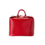 Louis Vuitton, Cruiser 40, a special order red epi leather bag