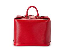 Louis Vuitton, Cruiser 40, a special order red epi leather bag