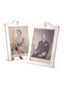 [Elizabeth II and Prince Philip] A pair of signed photographs in silver frames by Henry Hodson Plant
