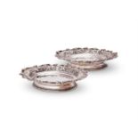 Tiffany, a pair of American silver shaped oval dishes by Tiffany & Co.