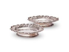 Tiffany, a pair of American silver shaped oval dishes by Tiffany & Co.