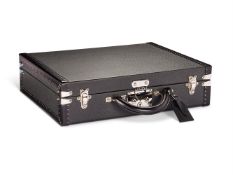 Louis Vuitton, a black leather hard case briefcase