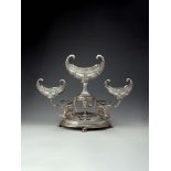 An Edwardian silver large table centrepiece or epergne by The Goldsmiths & Silversmiths Co. Ltd