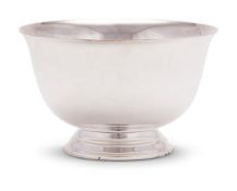 Tiffany, an American silver circular sugar bowl by Tiffany & Co.