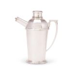 A silver straight-tapered cocktail shaker by William & Son (William Rolls Asprey)