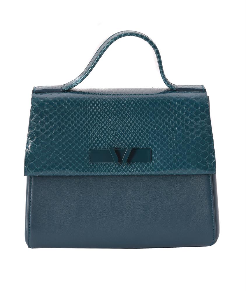 Y William & Son, Bruton, an Ocean snakeskin and leather day bag