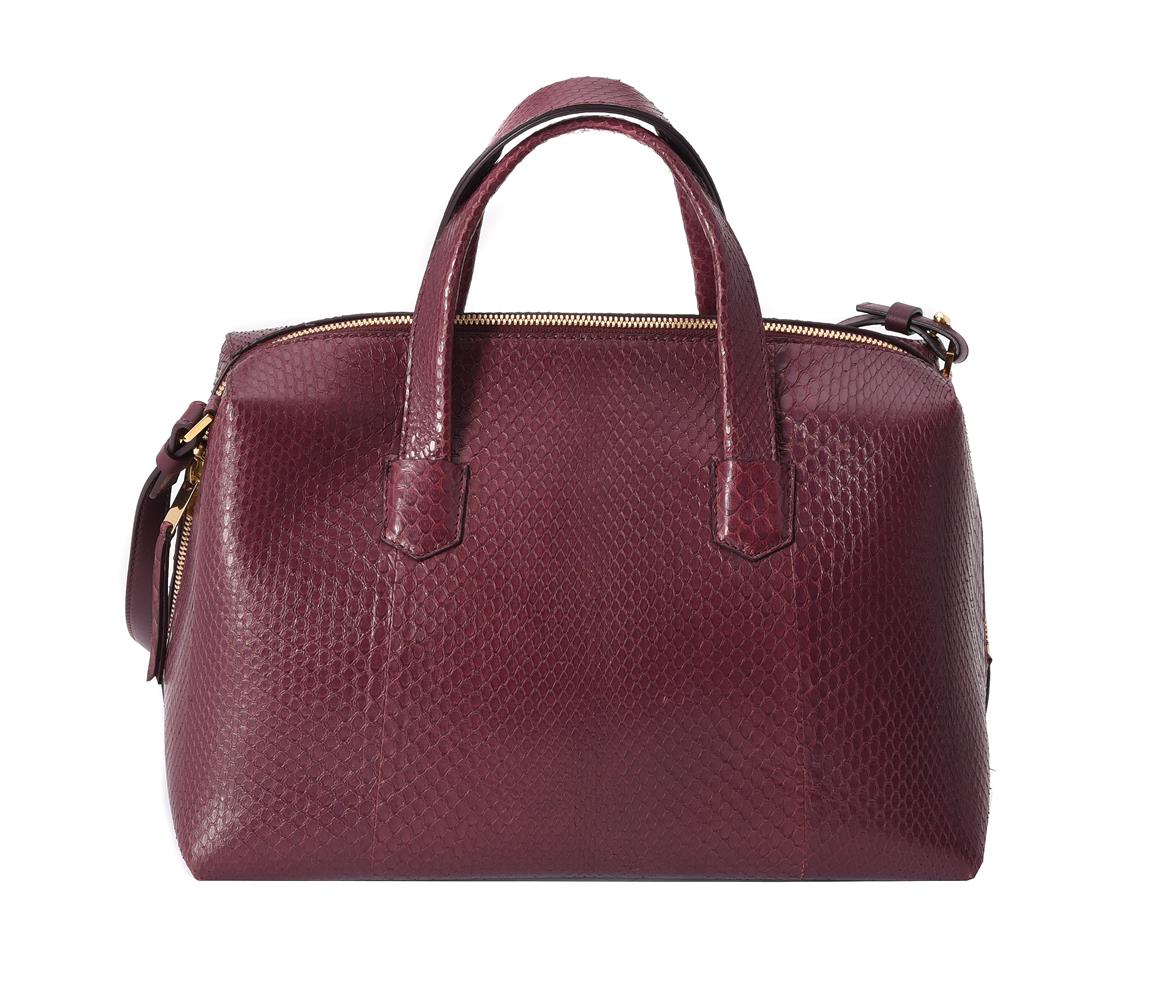 Y William & Son, Bruton, a Sassafras snakeskin bowler bag - Image 2 of 3