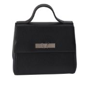 William & Son, Mini Bruton, a black leather day bag
