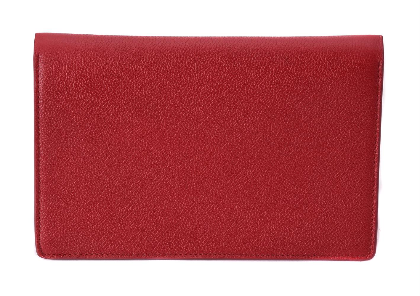 William & Son, Bruton clutch, a red leather handbag - Image 2 of 3