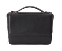 William & Son, Annabel clutch, an black leather handbag