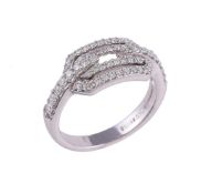 A white gold diamond dress ring by William & Son