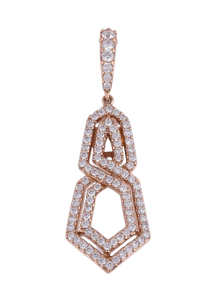 A diamond pendant by William & Son