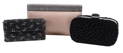 William & Son, a small Swarovski Black 'Diamond' evening bag