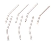 Seven silver slim cocktail straws by William & Son (William Rolls Asprey)