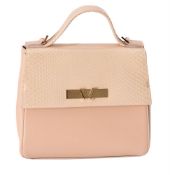 Y William & Son, Bruton, a nude snakeskin and calf leather day bag