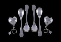 Six silver items by William & Son (William Rolls Asprey)