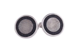 A pair of resin cufflinks by William & Son