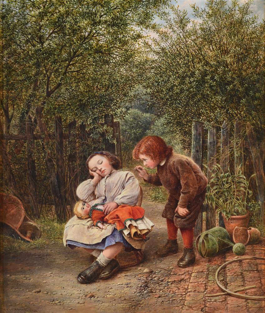 WILLIAM HENRY WARD (BRITISH FL.1850-1882), TICKLED AWAKE