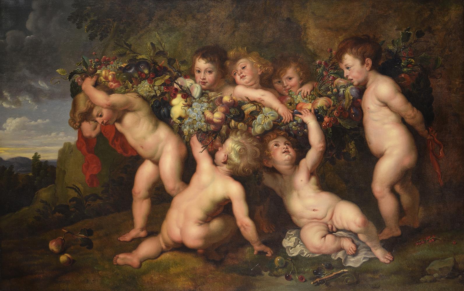 AFTER PETER PAUL RUBENS, GARLAND OF FRUIT