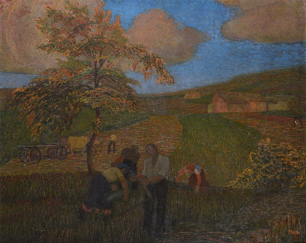 λ ALFREDO PROSA (ITALIAN 1884-1966), FARMERS AT WORK