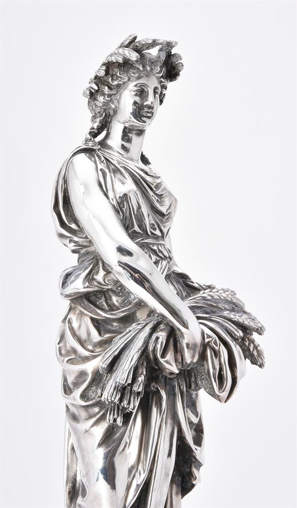 A FRENCH ELECTRO-PLATED FIGURE OF CERES BY CHRISTOFLE - Image 2 of 5
