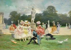 LUCIUS ROSSI (ITALIAN 1846-1913), DANS LES JARDINS DES TUILERIES