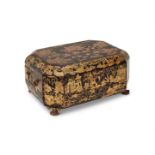 Y A CHINESE EXPORT LACQUER WORK AND WRITING BOX