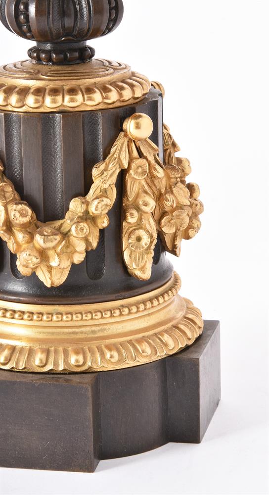 A PAIR OF BRONZE AND ORMOLU PEDESTALS, 19TH CENTURY - Image 3 of 3