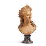 AFTER JEAN-JACQUES CAFFIÉRI (1725-1792), A TERRACOTTA PORTRAIT BUST