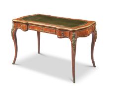 Y A FRENCH KINGWOOD AND GILT-METAL MOUNTED BUREAU PLAT