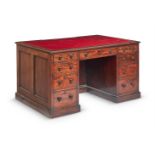 A WILLIAM IV MAHOGANY PEDESTAL DESK, CIRCA 1835